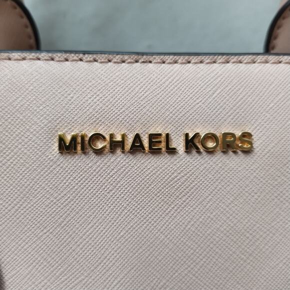 Michael Kors Camille Soft Pink Leather Double Handles Satchel Bag - Picture 4 of 16